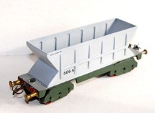 RARE LIONEL O 1/48 WAGON TREMIE HOUILLER MINERALIER DECHARGEMENT GRAVITÉ MINERAI