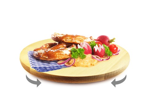 Plaque tournante assiette - tournante, de