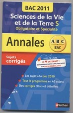ANNALES BAC 2011 SCIENCES DE LA VIE ET DE LA TERRE BAC S  REVISION TERMINALE