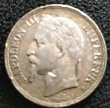 5 francs argent Napoléon III 1870 