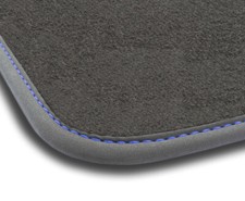 PE14-1 1pc Tapi Sol Velour Premium Bleu Mat pour Peugeot 206 1998-2012 moquette