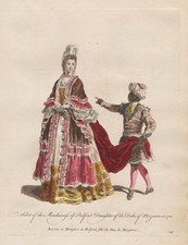 Marquise Bellefonds Boullaye Marie Olympe Porte Portrait Gravure En Cuivre