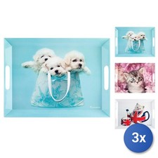 3X Plateaux En Mélamine