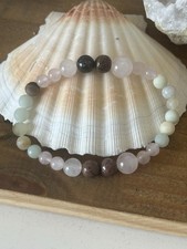 Bracelet Rupture et Guérison – Quartz Rose, Rhodonite et Amazonite