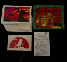 SET COMPLET COMPLETO STICKER VIGNETTE PANINI ROI LION  DISNEY 1994 RARE NEW