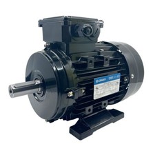 Moteur Électrique Triphasé 3kW/4CV, 1000Tr/min, 230/400V, B3, HA132, IE3, Alu -