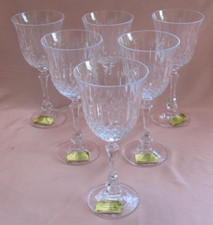 Série de 6 verres à vin eau