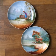 2 Assiettes Porcelaine Peinte
