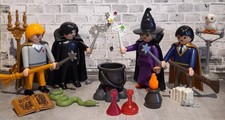 PLAYMOBIL HARRY POTTER DRACO SEVERUS MINERVA FIGURINE HOGWARTS POTIONS BAGUETTE