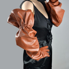 Femmes Faux Cuir Gants Poignet