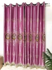 rideaux en Satin Brodé 