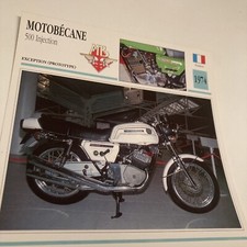 Motobécane 500 injection prototype 1974 carte moto de collection Atlas France