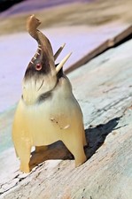 Vintage Hand Carved Horn Bone