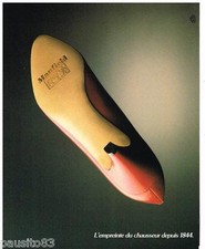 PUBLICITE ADVERTISING 105  1986  MANFIELD  chaussures