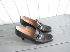 Escarpins à talons cuir noir Myma