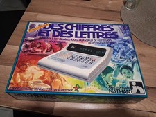 Jeu Nathan des chiffres et des lettres électronique avec boîte et notice de 1982