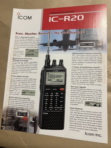 Icom r20 original sales - ic-r20,