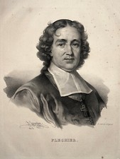 ESPRIT FLECHIER Portrait LITHOGRAPHIE Grevedon DELPECH XIX°