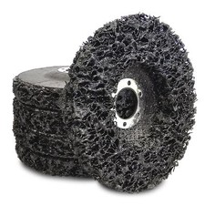 LOT DE 5 DISQUES DE NETTOYAGE, DECAPAGE POUR MEULEUSE - 115 x 22 mm