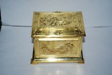 COFFRET BOITE A BIJOUX DOREE NAPOLEON III 19 iè TAHAN PARIS DECOR SCENES ROMAINE