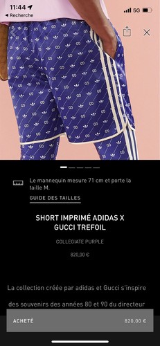 Short adidas gucci - short,