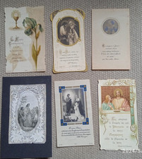 lot de 6 images pieuses