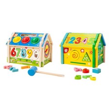 Cube d'activités en bois pour