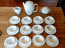 service à café porcelaine fine de Limoges maison RAYNAUD 1960 vintage