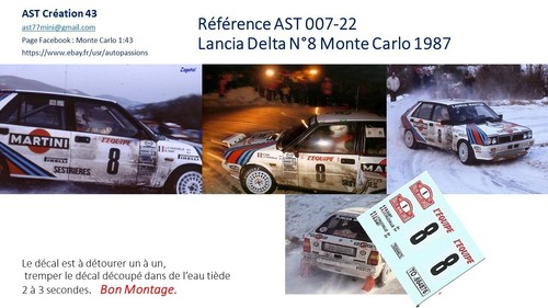 New decal lancia delta - new, 1