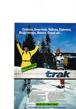 PUBLICITE ADVERTISING   1979   TRAK  skis de fond
