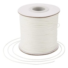 Cordon en polyester ciré pour la fabrication de bijoux bracelets macramé - Bl...
