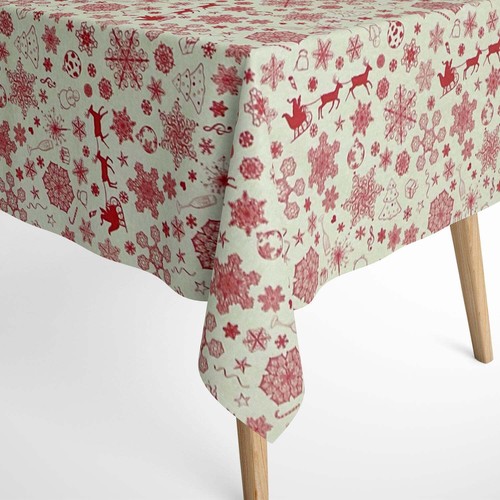 Nappe table coton noël - nappe,
