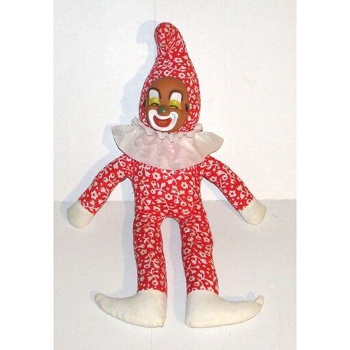 Peluche clown ancien - ancien, tissus