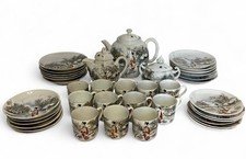 Service à café moka porcelaine japonaise 27 pièces vers 1950