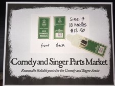 Singer or Cornely hook needles