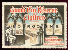 Ancienne étiquette vin