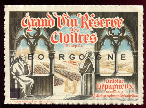 Ancienne étiquette vin