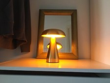 lampe champignon Mushroom lamp  neuve tactile 24 led dorée rechargeable 