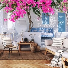 Vacances Paysage Papier Peint Blanc Chalet Photo Mural Chambre Salle à Manger