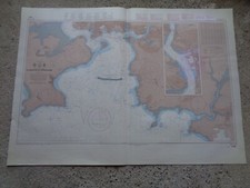CARTE MARINE SHOM / Plymouth and approches Angleterre  1988
