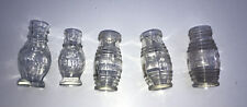 5 ANCIENS POTS A MOUTARDE EN VERRE AUVERT PRÉ ET LOUIT FRERES antique mustard ja