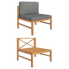 Bois de Teck Solide Canapé