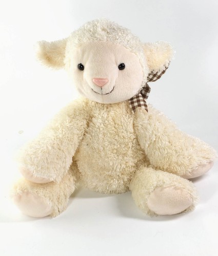 Peluche doudou mouton blanc - blanc, 24