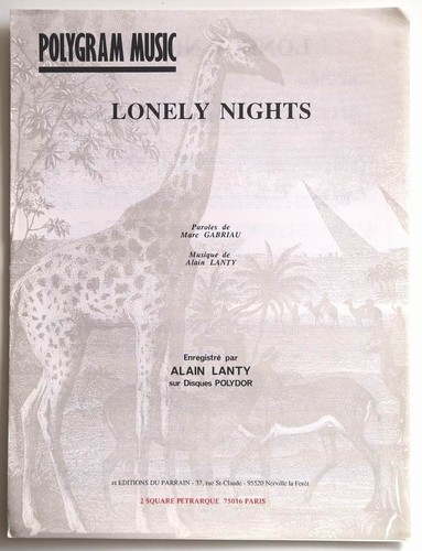 Partition vintage sheet music