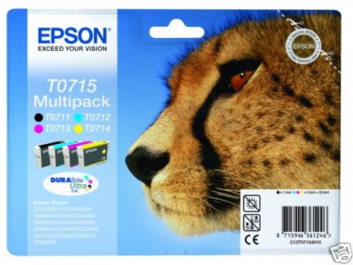 Pack epson t0715 noir jaune - t0715,