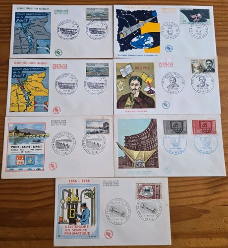 Lot 7 enveloppes - ;,