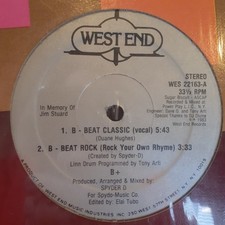 Vocodeur rap original B+ B-Beat Classic 12" Electro US d'occasion