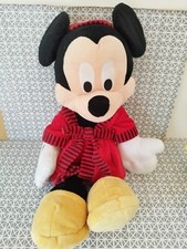 Peluche Mickey peignoir rouge Disney Nicotoy grand modèle  50 cm