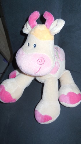 Doudou peluche vache beige - doudou,