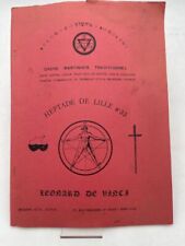 Ordre martiniste traditionnel. Heptade de Lille n° 35. Léonard